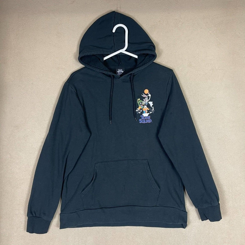 Space Jam‎ Hoodie Adult Large Black Tune Squad Long Sleeve Warner Bros Womens
